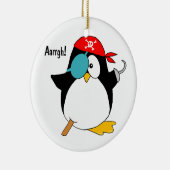 Piraten-Pinguin Keramikornament (Rechts)