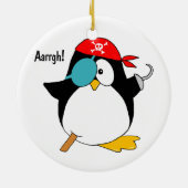 Piraten-Pinguin Keramikornament (Hinten)