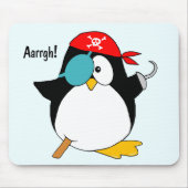 Piraten-Pinguin Mousepad (Vorne)
