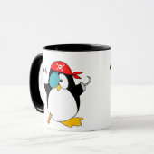 Piraten-Pinguin Tasse (Vorderseite Links)
