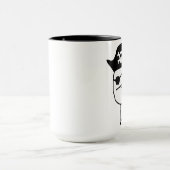Piraten-Poker-Gesicht Meme Tasse (Zentrum)