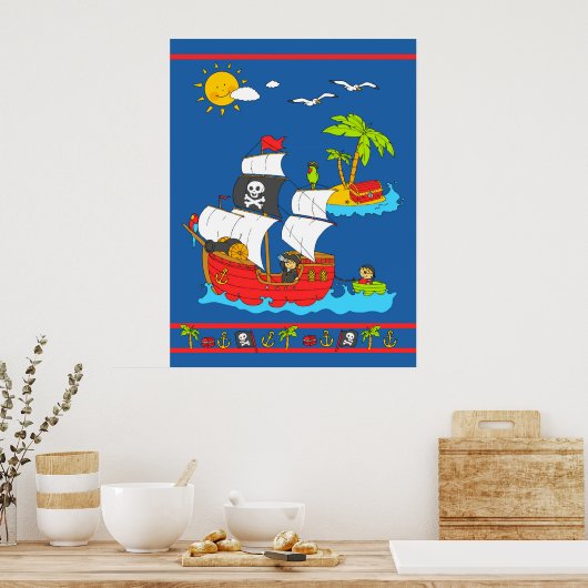 Piraten Poster (Küche)