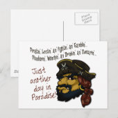 Piraten! Postkarte (Vorne/Hinten)