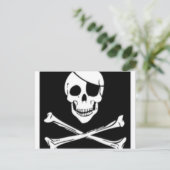 Piraten Postkarte (Stehend Vorderseite)