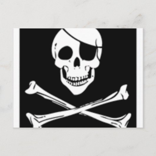 Piraten Postkarte (Vorderseite)