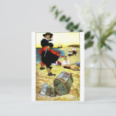 Piraten Postkarte (Stehend Vorderseite)