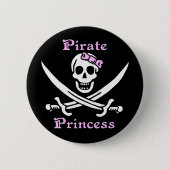 Piraten-Prinzessin Button (Vorderseite)