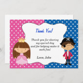 Piraten-Prinzessin Thank You Card - Junge Dankeskarte (Vorne/Hinten)