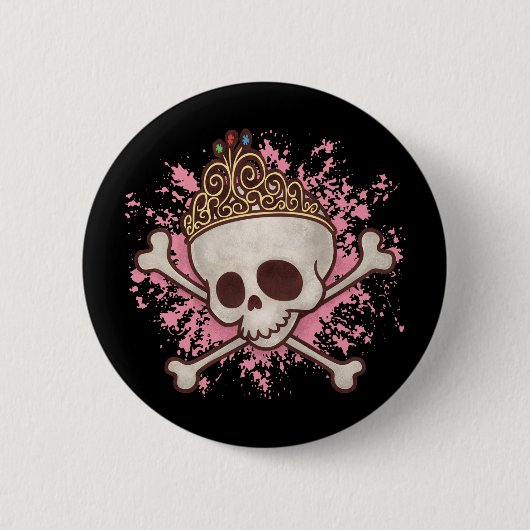 Piraten-Prinzessin - Tiara Button (Vorderseite)