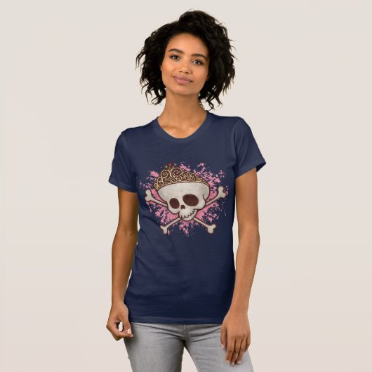 Piraten-Prinzessin - Tiara T-Shirt (Vorne ganz)