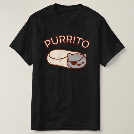 Piraten PURRITO Cat Burrito T - SHIRT (Design vorne)