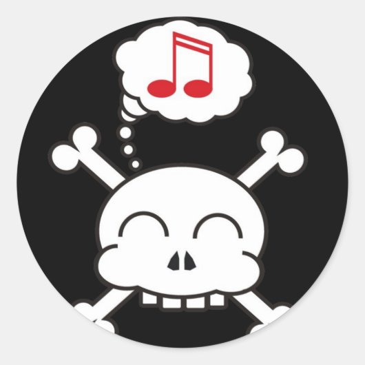 Piraten R-Aufkleber Runder Aufkleber (Vorderseite)