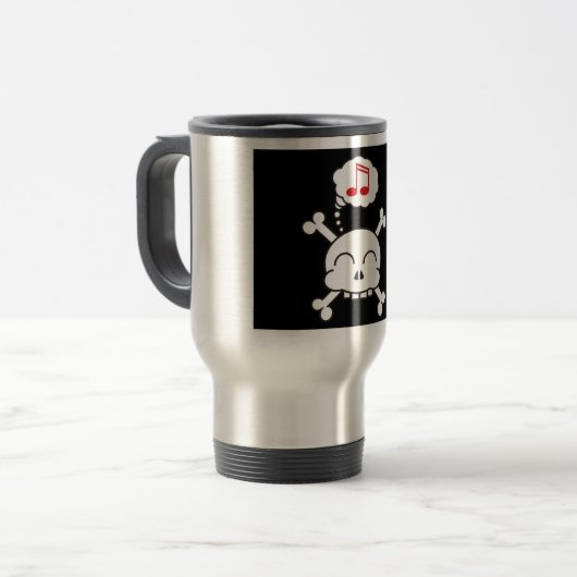 Piraten R glücklich Reisebecher (Vorderseite Links)