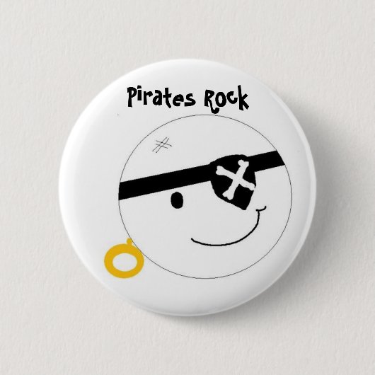 Piraten rocken button (Vorderseite)