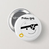 Piraten rocken button (Vorne & Hinten)