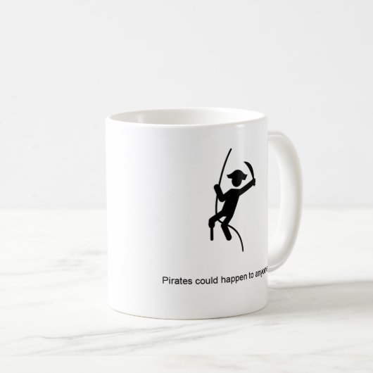 Piraten! (Rosencrantz u. Guildenstern sind tot) Kaffeetasse (VorderseiteRechts)