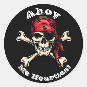 Piraten Runder Aufkleber