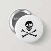 Piraten-Schädel Button (Vorne & Hinten)