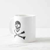 Piraten-Schädel Kaffeetasse (Vorderseite Links)