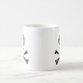 Piraten-Schädel Kaffeetasse (Mittel)