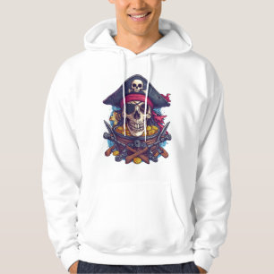 Piraten-Schädel-Schatz Hoodie