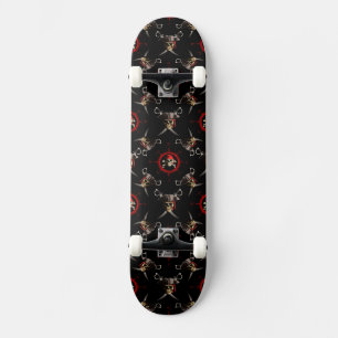 Piraten-Schädel Skateboard