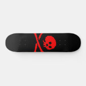 Piraten-Schädel-Skateboard Skateboard (Horizontal)