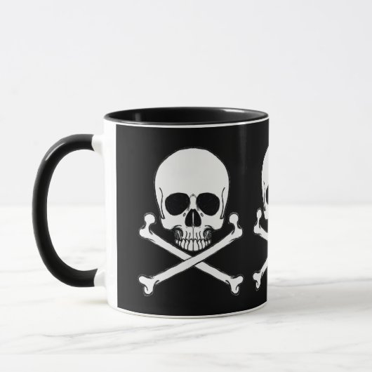 Piraten-Schädel-Tasse Tasse (Links)