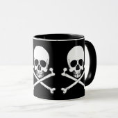 Piraten-Schädel-Tasse Tasse (VorderseiteRechts)
