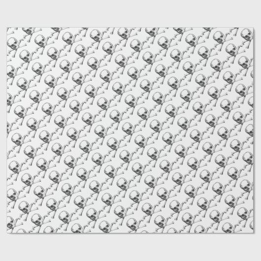 Piraten-Schädel-und Crossbone Geschenk-Verpackung Geschenkpapier (Flach)