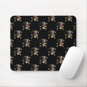 Piraten-Schädel und Hut Mousepad (Mit Mouse)