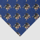 Piraten-Schädel und Hut Seidenpapier (Ausschnitt)