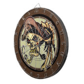 Piraten-SchädelDartboard Dartscheibe (Vorderseite rechts)