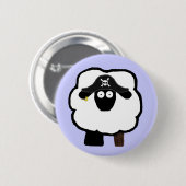 Piraten-Schaf-Knopf Button (Vorne & Hinten)