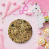 Piraten-Schatz-Karte Pappteller (Party)