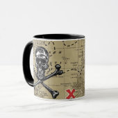 Piraten-Schatz-Karten-Tasse Tasse (Vorderseite Links)