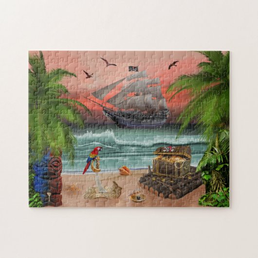 PIRATEN-SCHATZ-SUCHE PUZZLE (Horizontal)