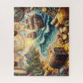 Piraten-Schatzkarte Puzzle (Vertikal)