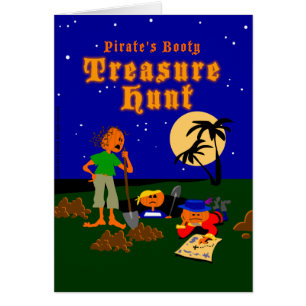 Piraten-Schatzsuche-Karte