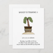 Piraten ・ Schatztruhe Einladung (Vorne/Hinten)