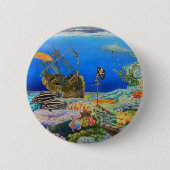 Piraten-Schiff Button (Vorderseite)