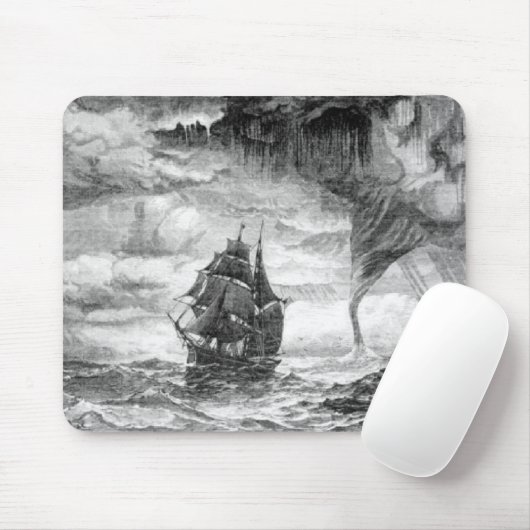 Piraten-Schiff in einem Sturm Mousepad (Mit Mouse)