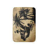 Piraten-Schiff in Meer Badematte (Vorderseite Vertikal)