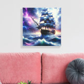 Piraten Schiff Leinwanddruck (Insitu (Wohnzimmer))