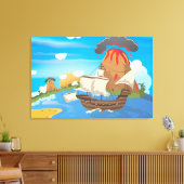 Piraten Schiff Leinwanddruck (Insitu (Wohnzimmer))