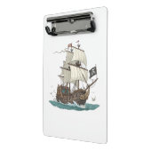 Piraten Schiff Mini Klemmbrett (Gewinkelt2)