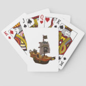 Piraten-Schiff mit Totenkopfflagge Spielkarten (Rückseite)