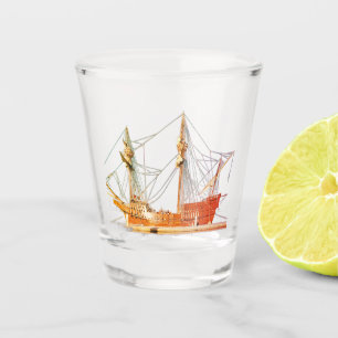 Piraten-Schiff San Salvador Schnapsglas