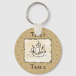 Piraten-Schiff Schlüsselanhänger