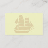 Piraten-Schiff. Segeln-Schiff Visitenkarte (Rückseite)